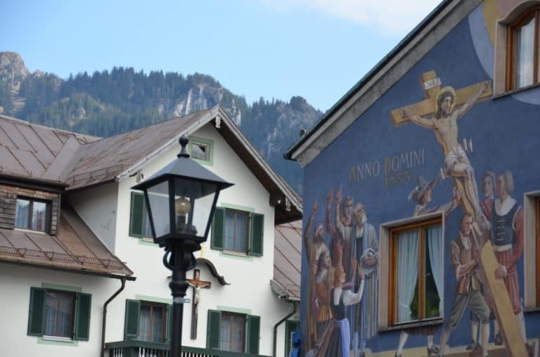 Germania, Oberammergau – casa blu, maggio 2013