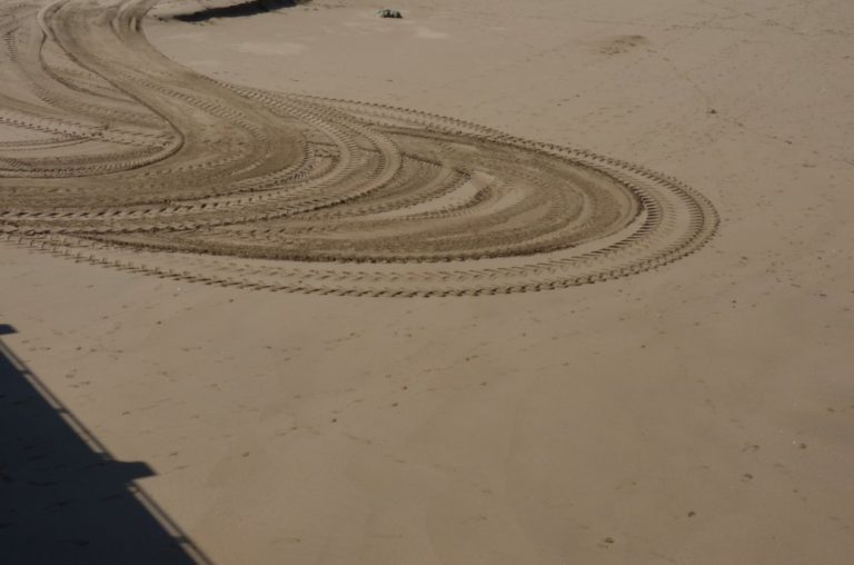 Spain, Getxo – pattern on sand, May 2014 (Getxo)