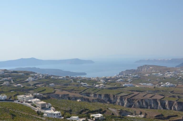 Greece, Santorini, Pyrgos – view, Aug.2013 (Santorini)