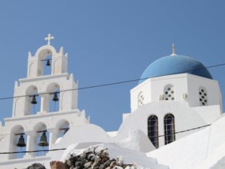 Greece, Santorini, Pyrgos – bells, Aug.2013