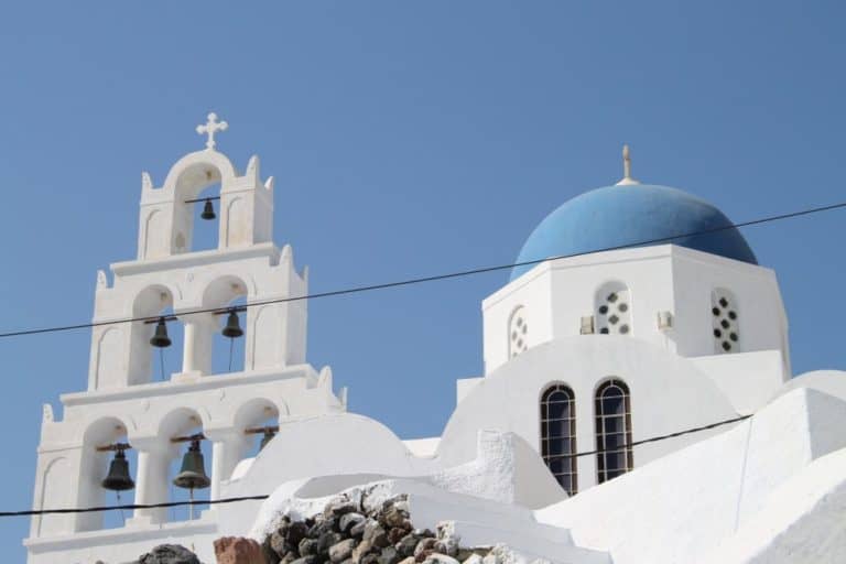 Greece, Santorini, Pyrgos – church, Aug.2013 (Santorini)