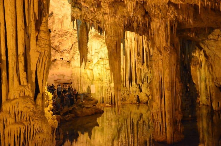 Limestone Cave Called Grotta di Nettuno