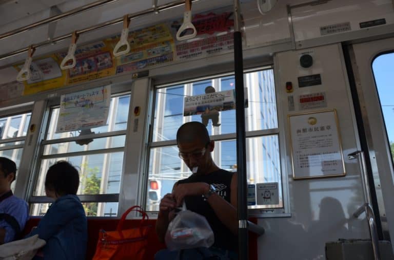 Japan, Hakodate – in the tram, Sept.2014 (Hakodate)