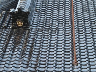 日本、函館－大きな屋根 2014年9月