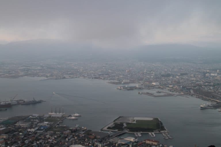 日本、函館－夕方の景色 2014年9月 (函館)