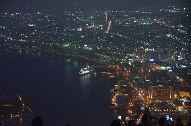 Japan, Hakodate – night view 4, Sept.2014 (Kakodate)