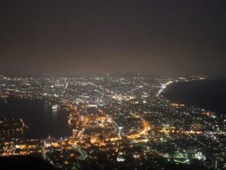 Panorama notturno di Hakodate