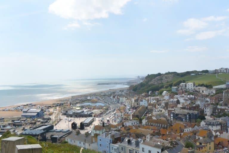 città vecchia – panorama, Giugno 2015 (Hastings)