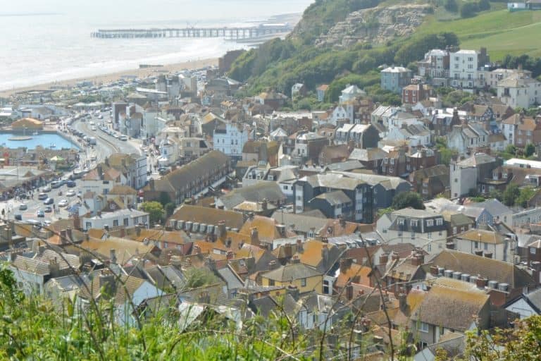 città vecchia – osservando dall’alto la città, Giugno 2015 (Hastings)