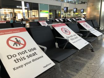 England-London-Heathrow Airport-terminal 2-chairs-panels