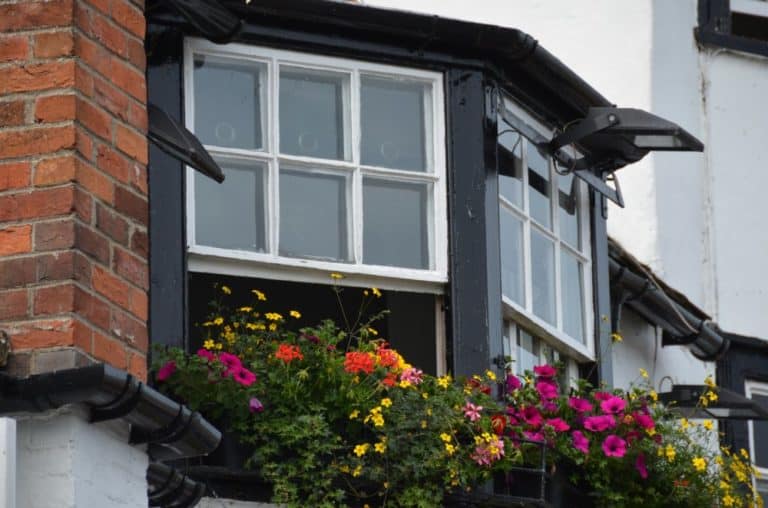 inghilterra, Henley-on-Thames – finestre con fiori, giugno 2013