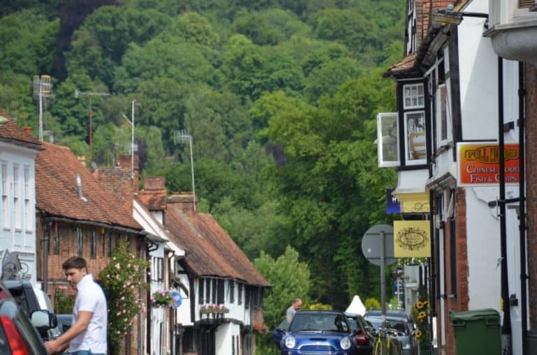 inghilterra, Henley-on-Thames – fila di case, giugno 2013