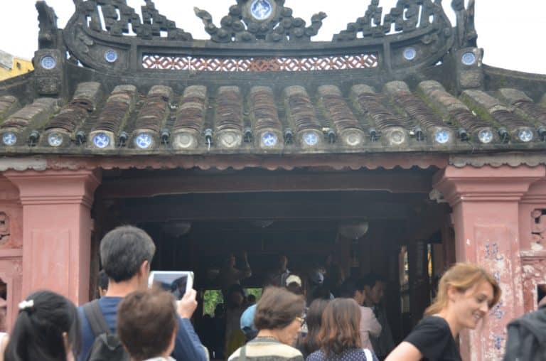 Vietnam, Hoi An – bridge entrance, Jan.2015 (Hoy An)