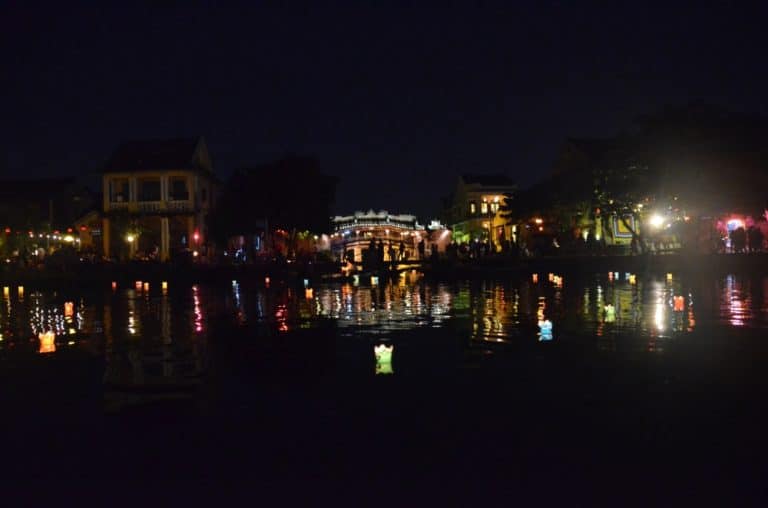 Vietnam, Hoi An night – reflection at night, Jan.2015 (Hoy An)