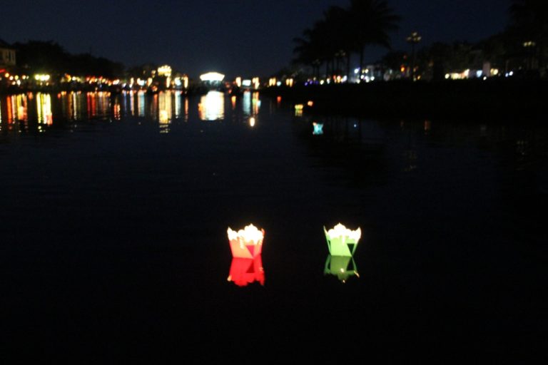 Vietnam, Hoi An night – our candles 1, Jan.2015 (Hoy An)