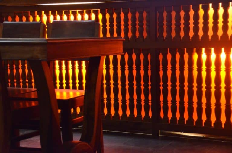 Vietnam, Hoi An night – light behind table, Jan.2015 (Hoy An)