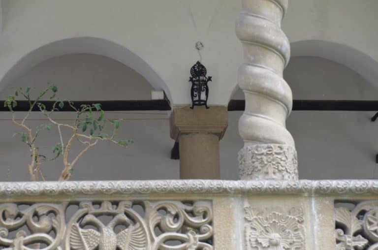 Romania, Horezu – column, Apr.2014 (Valcea)