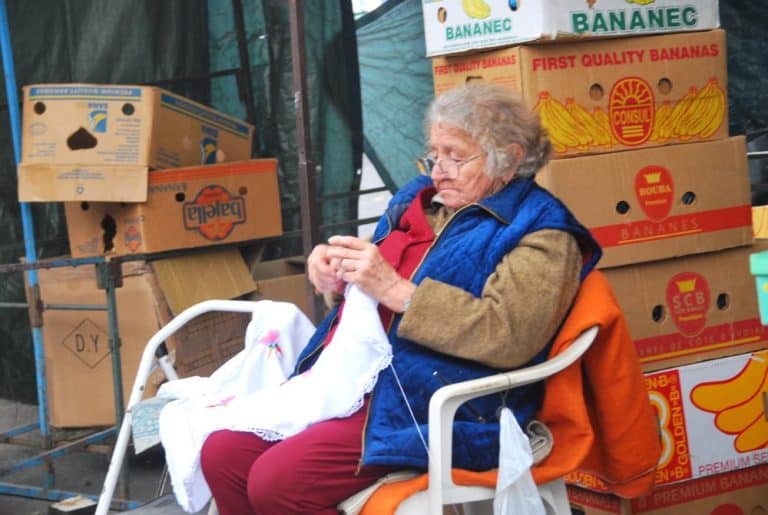 Hungary, Keszthely – knitting, 2010