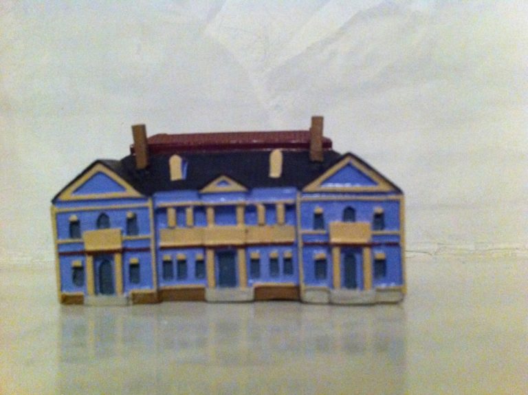 Japan, Hakodate – model of public hall, Sept.2014 (Kakodate)