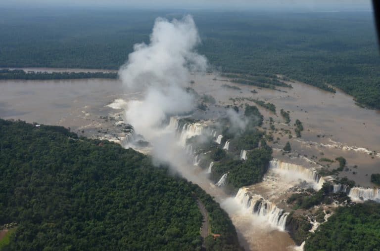 View from the helicopter