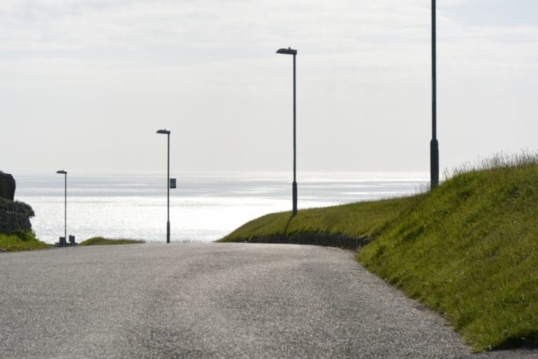 Isle of Portland – row of lamps, May 2015 (Dorset)