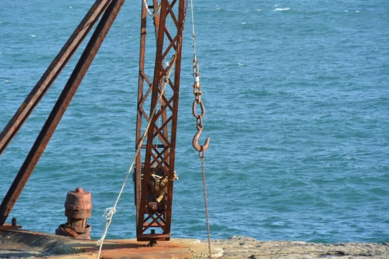 Isle of Portland – rusty machine, May 2015 (Dorset)
