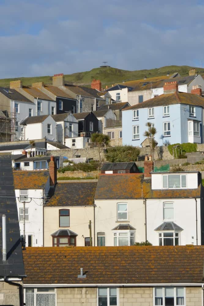 Isle of Portland – row of houses, May 2015 (Dorset)