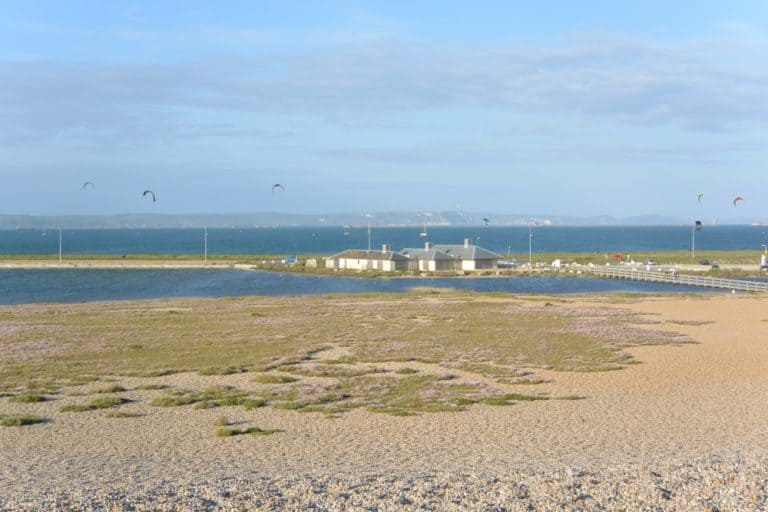 Isle of Portland – view with sea, May 2015 (Dorset)