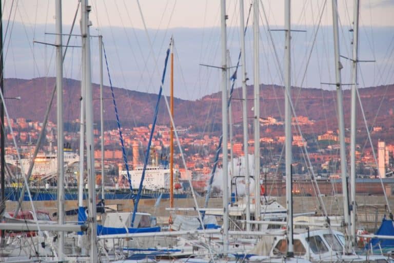 Italy, Muggia – pink hills, Feb. 2014 (Trieste)