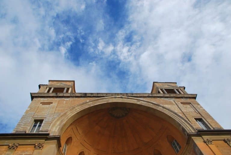 Italy, Rome – sky on Cortile della Pigna, Nov.2013 (Roma)