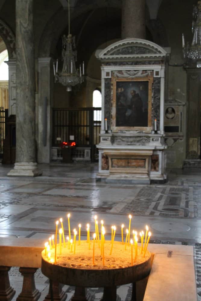Italy, Rome – candles in church, Nov.2013 (Rome)