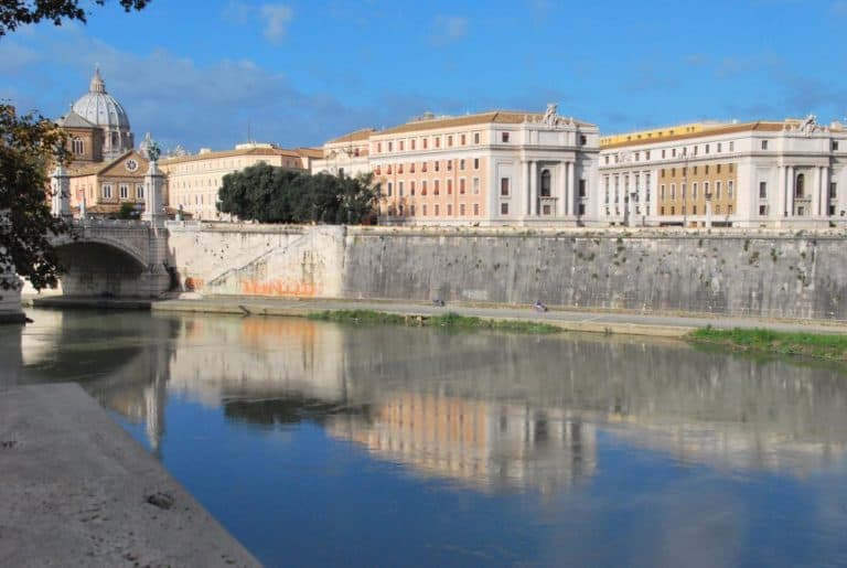 Italy, Rome – river and reflection, Nov.2013 (Rome)