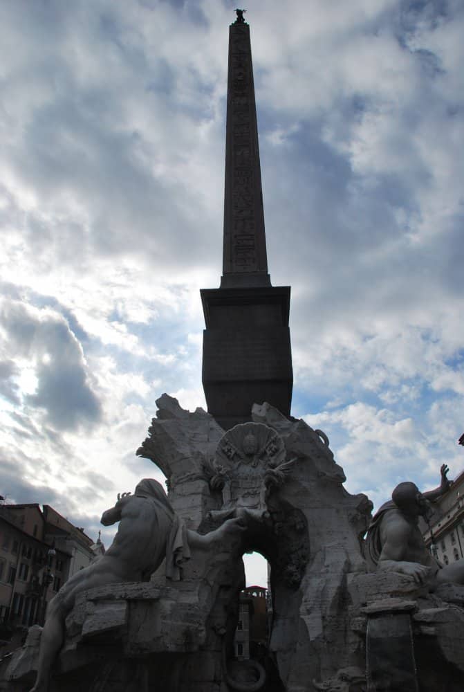 Italy, Rome – fountain of 4 rivers, Nov.2013 (Rome)