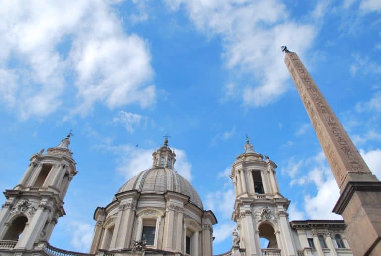 イタリア、ローマ－教会とオベリスク 2013年11月 (ローマ)