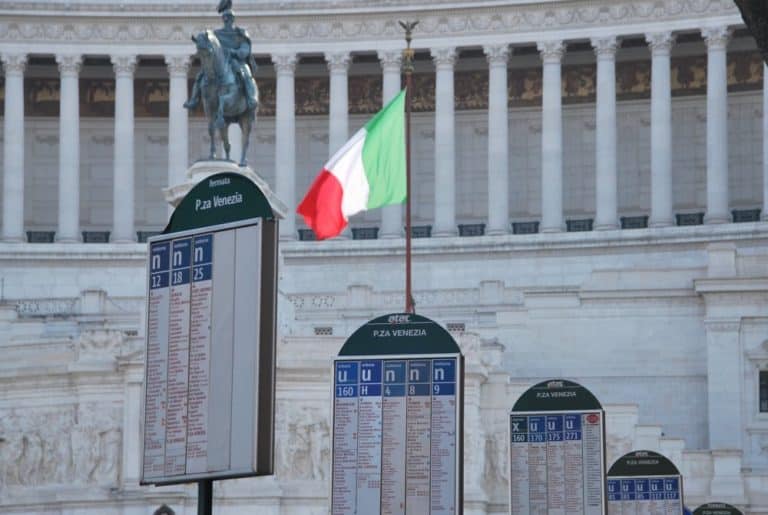 Italy, Rome – bus stops, Nov.2013 (Rome)