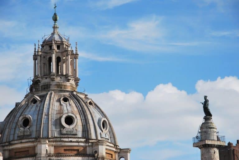 Italy, Rome – dome and clouds, Nov.2013 (Rome)