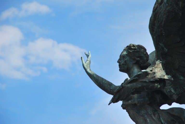Italy, Rome – statue and sky, Nov.2013 (Rome)
