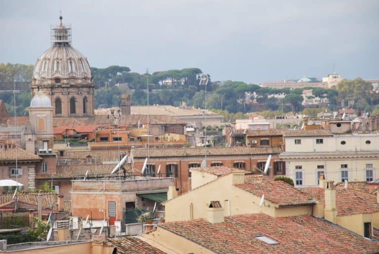 Italy, Rome – satellite dishes, Nov.2013 (Rome)
