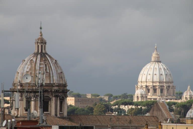 Italy, Rome – two domes, Nov.2013 (Rome)