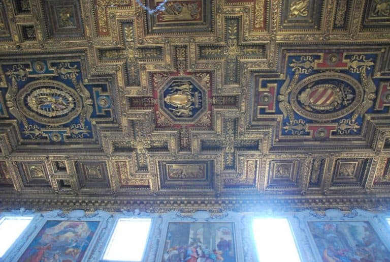 Italy, Rome – ceiling in church, Nov.2013 (Rome)