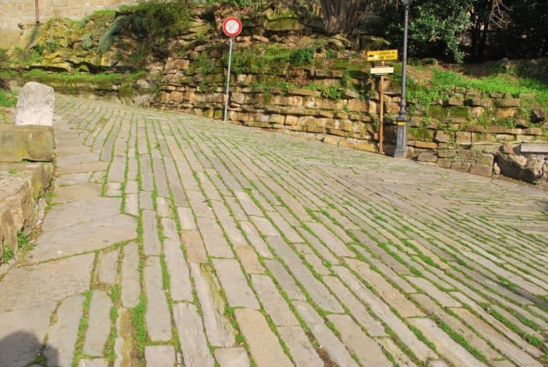 Italy, Trieste – lines in ground, Feb. 2014 (Trieste)