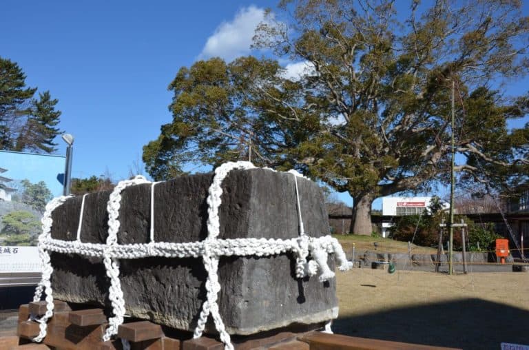 Japan, Izu Kogen – stone for Edo Castle, Dec.2013 (Izu)