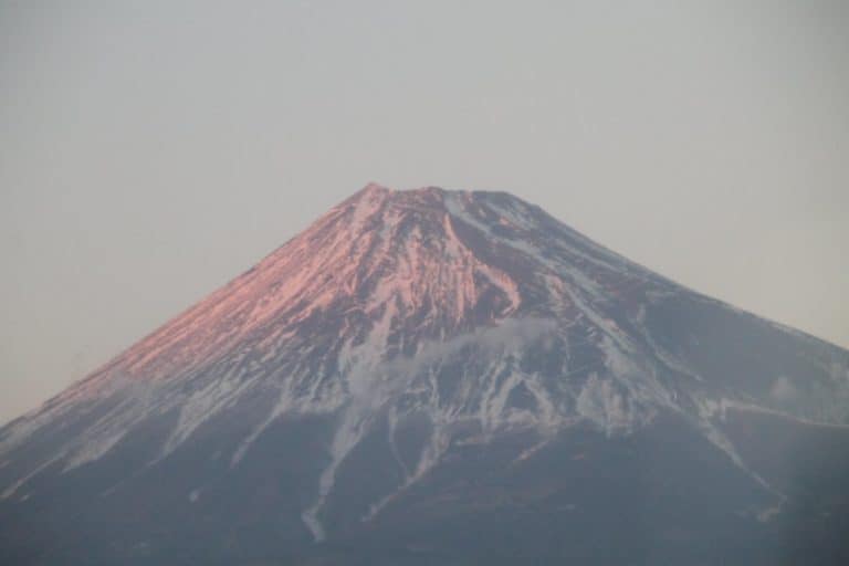 Japan, Mt.Fuji – pink, Jan.2014