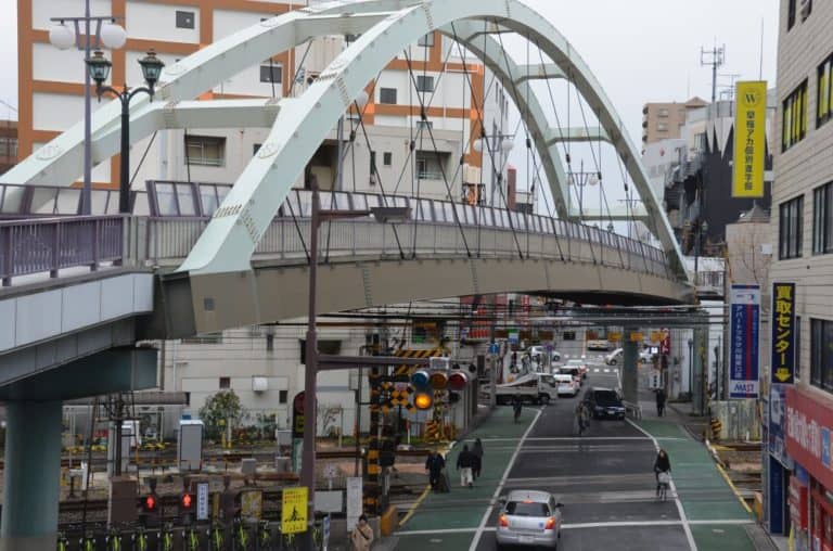 Japan, Kawagoe – bridge, Dec.2013