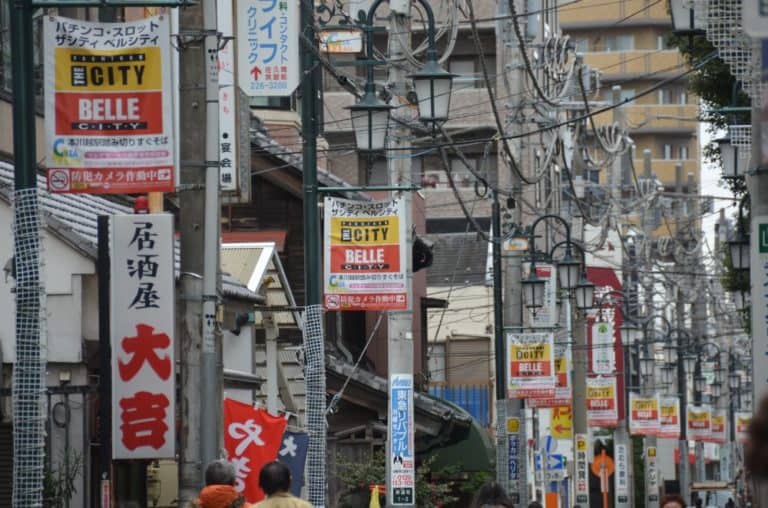 Giappone, Kawagoe – pali del telefono, dicembre 2013