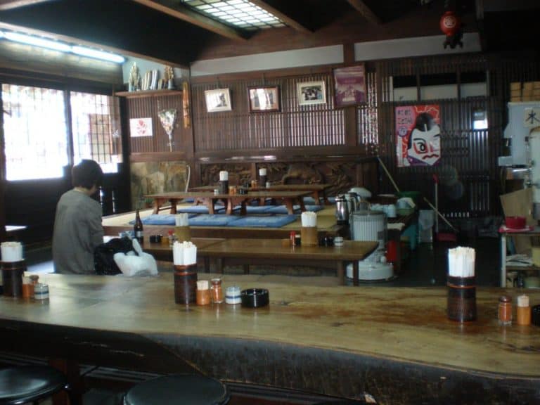 Japan, Kotohira – inside a typical restaurant, Apr. 2013