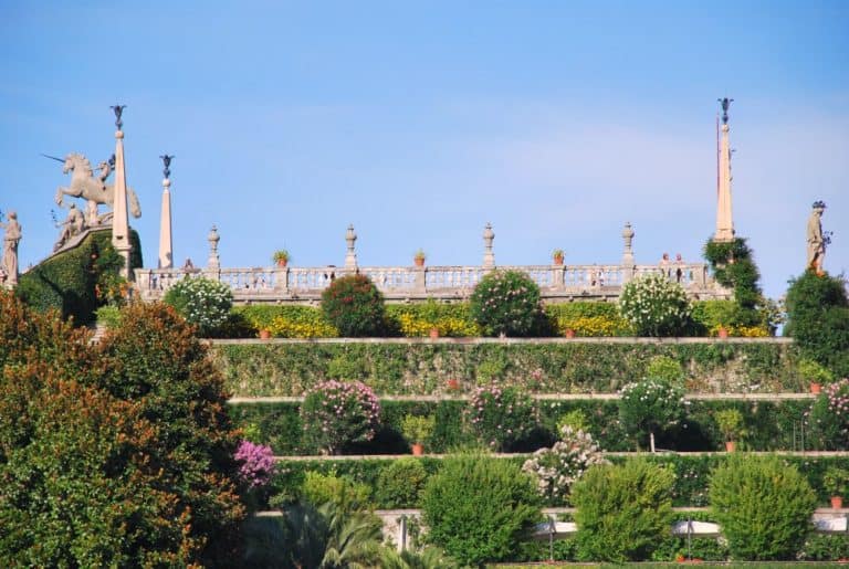 Italia, Lago Maggiore, Isola Bella – frontale di un giardino, agosto 2013 (Piemonte)