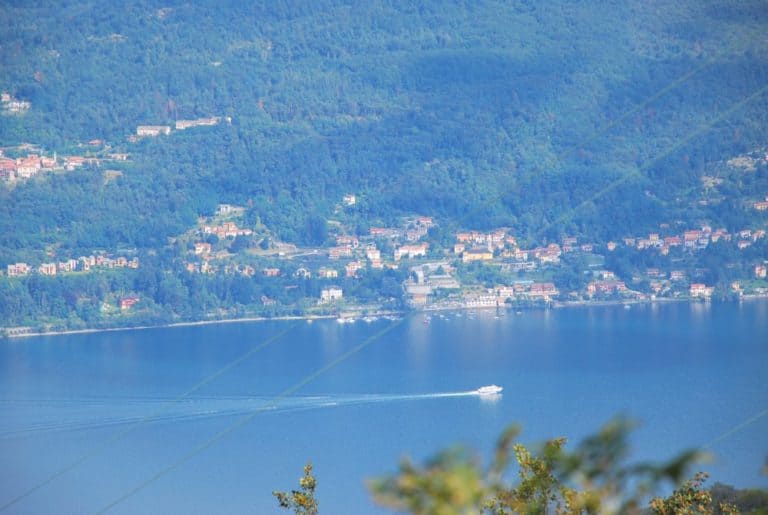 Italia, Lago Maggiore, Laveno – vista, agosto 2013 (Piemonte)