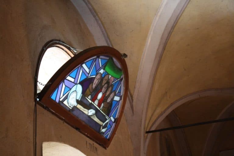 Italia, Lago Maggiore, Santa Caterina – finestra interna, agosto 2013 (Piemonte)