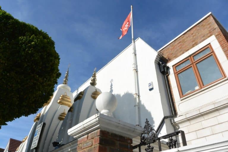 サウスオール－ヒンズー教のお寺の外観 2015年7月 (ロンドン)